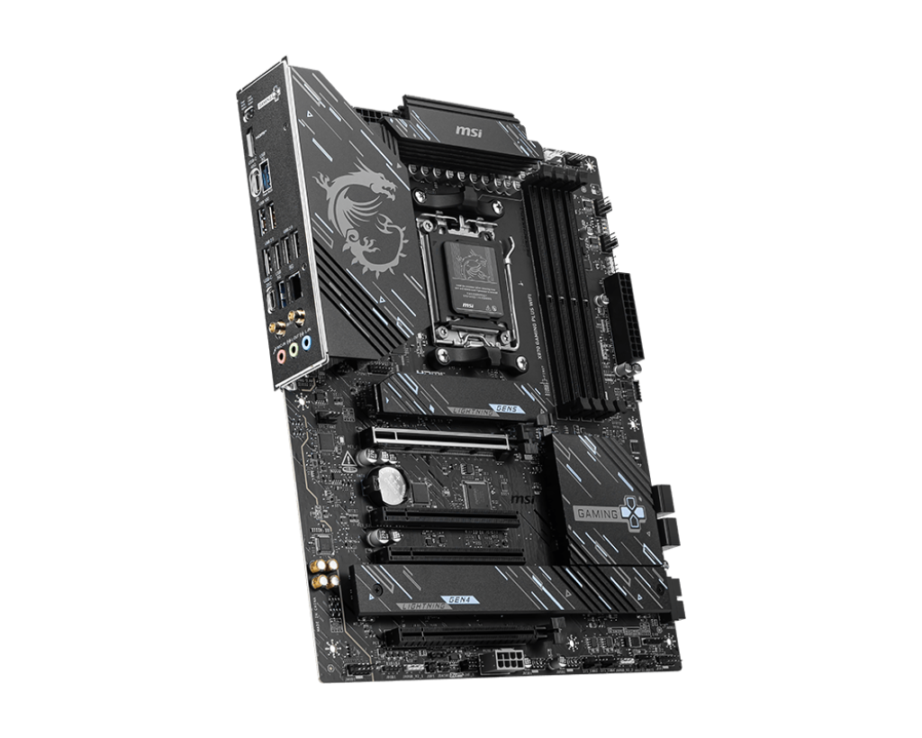MSI X870 GAMING PLUS WIFI Motherboard - ATX - Supports AMD Ryzen 9000/8000 / 7000 Processors - AM5-60A SPS VRM - DDR5 Memory Boost 8200+ MT/s (OC) - PCIe 5.0 x16 & 4.0 x16 - M.2 Gen5 - Wi-Fi 7 - 5G LAN:圖片 3