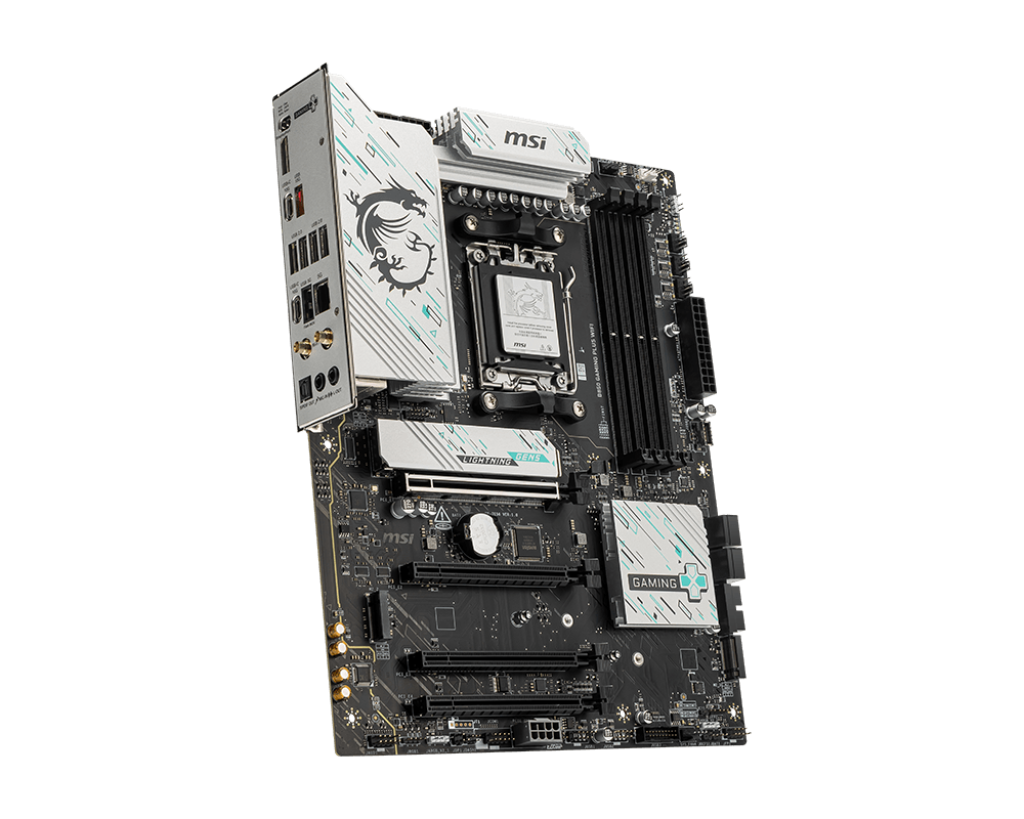 MSI B850 GAMING PLUS WIFI ATX Motherboard – AM5. DDR5‑8200+ OC. PCIe 5.0 x16. 3× M.2 (1× Gen5). 5 GbE LAN. Wi‑Fi 7. USB4. HDMI 2.1:圖片 4