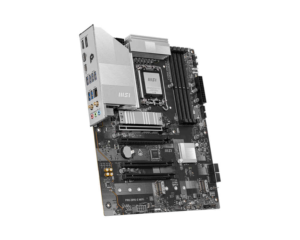MSI PRO Z890‑S WIFI ATX Motherboard – Intel Z890. LGA1851. DDR5‑256GB. PCIe 5.0 x16. M.2 Gen 5. Wi‑Fi 7 + 2.5 GbE. Thunderbolt 4. USB4:圖片 4