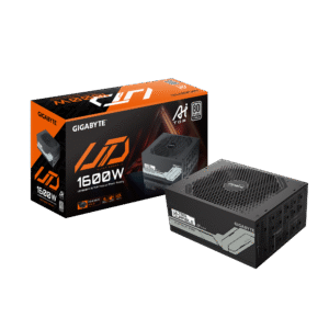 GIGABYTE GP-UD1600PM PG5 AI TOP PSU – 1600W. ATX 3.1. PCIe Gen5 Ready. 80+ Platinum. Fully Modular