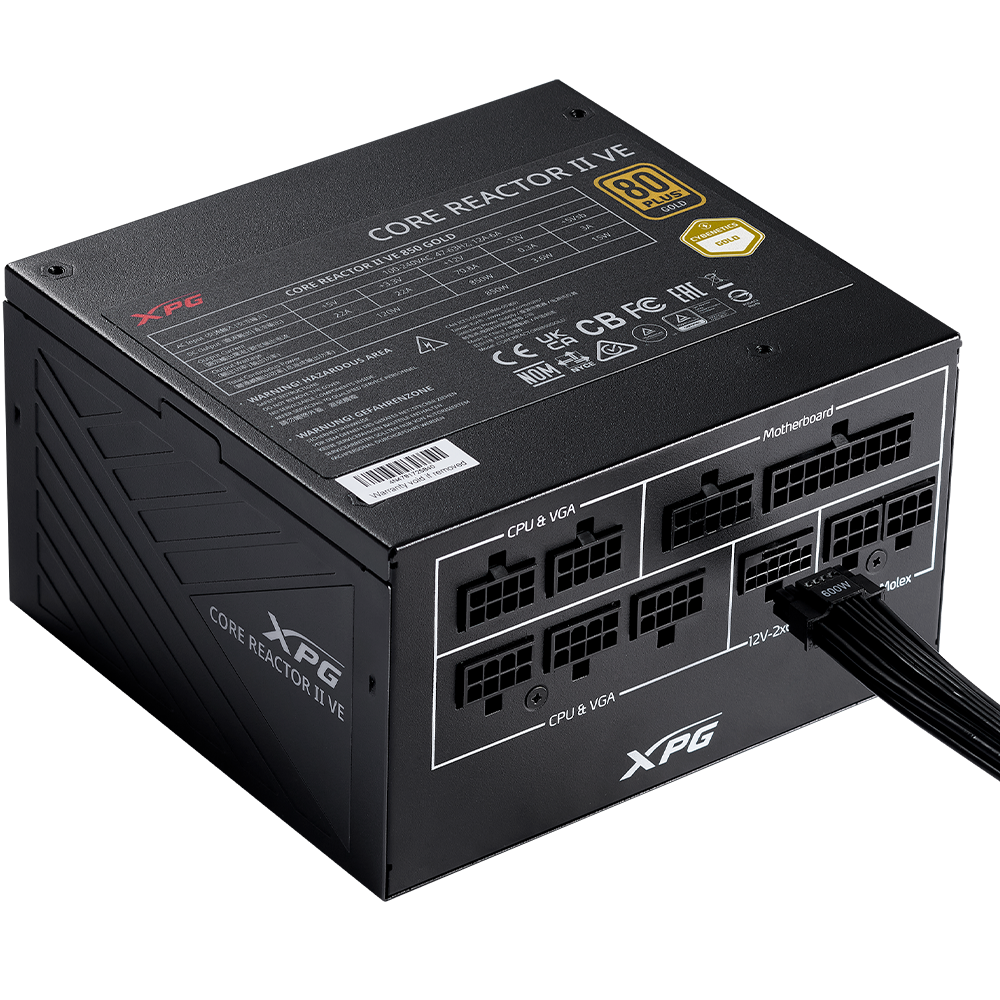 XPG CORE REACTOR II VE 850W 80 Plus Gold ATX 3.1 Full Modular PSU:圖片 3