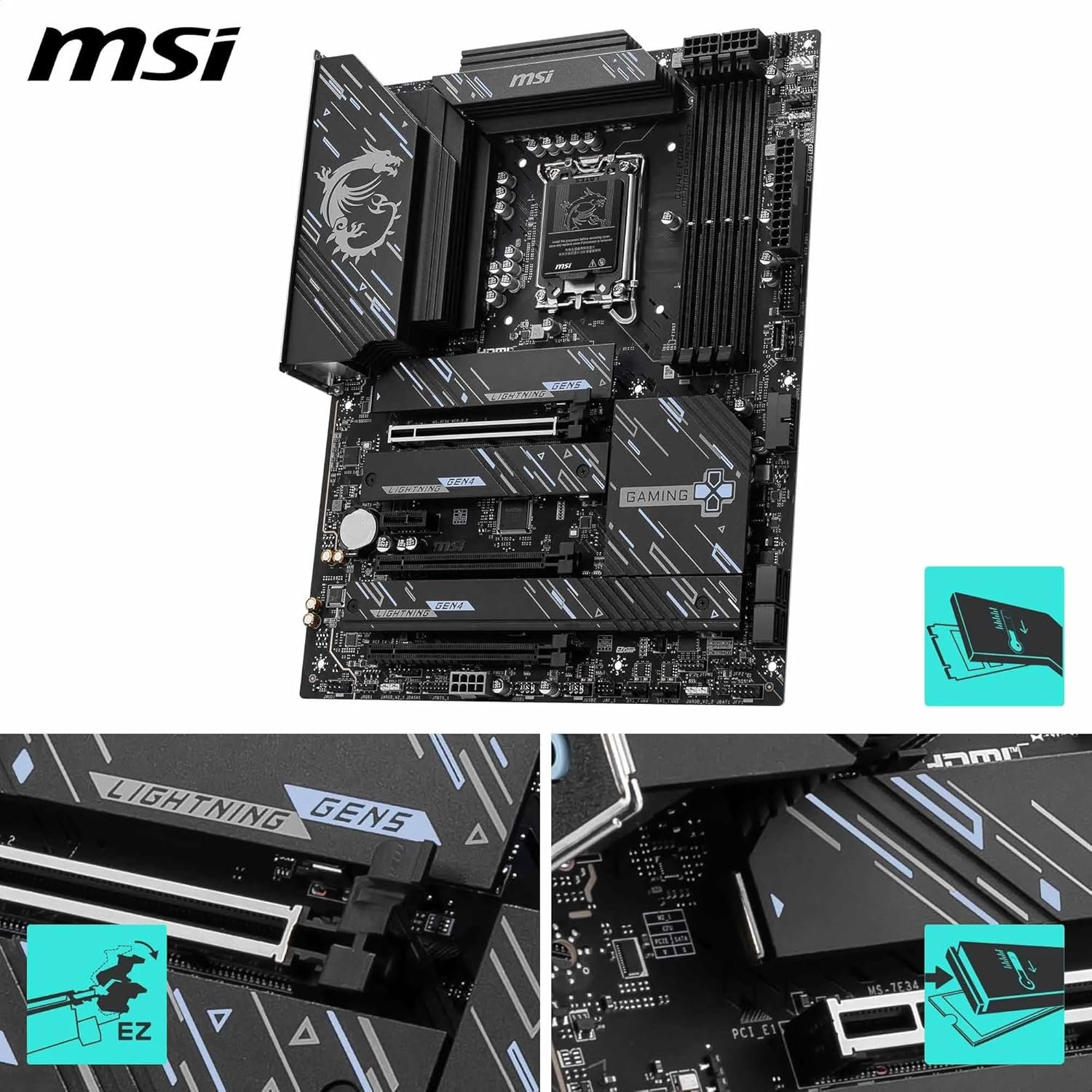 MSI Z890 GAMING PLUS WIFI Motherboard. ATX - Supports Intel Core Ultra Processors (Series 2). LGA 1851 - DDR5 Memory Boost 9200+MT/s OC. 1 x PCIe 5.0 x16. 1 x M.2 Gen5. Intel Killer 5G LAN. Wi-Fi 7:圖片 4