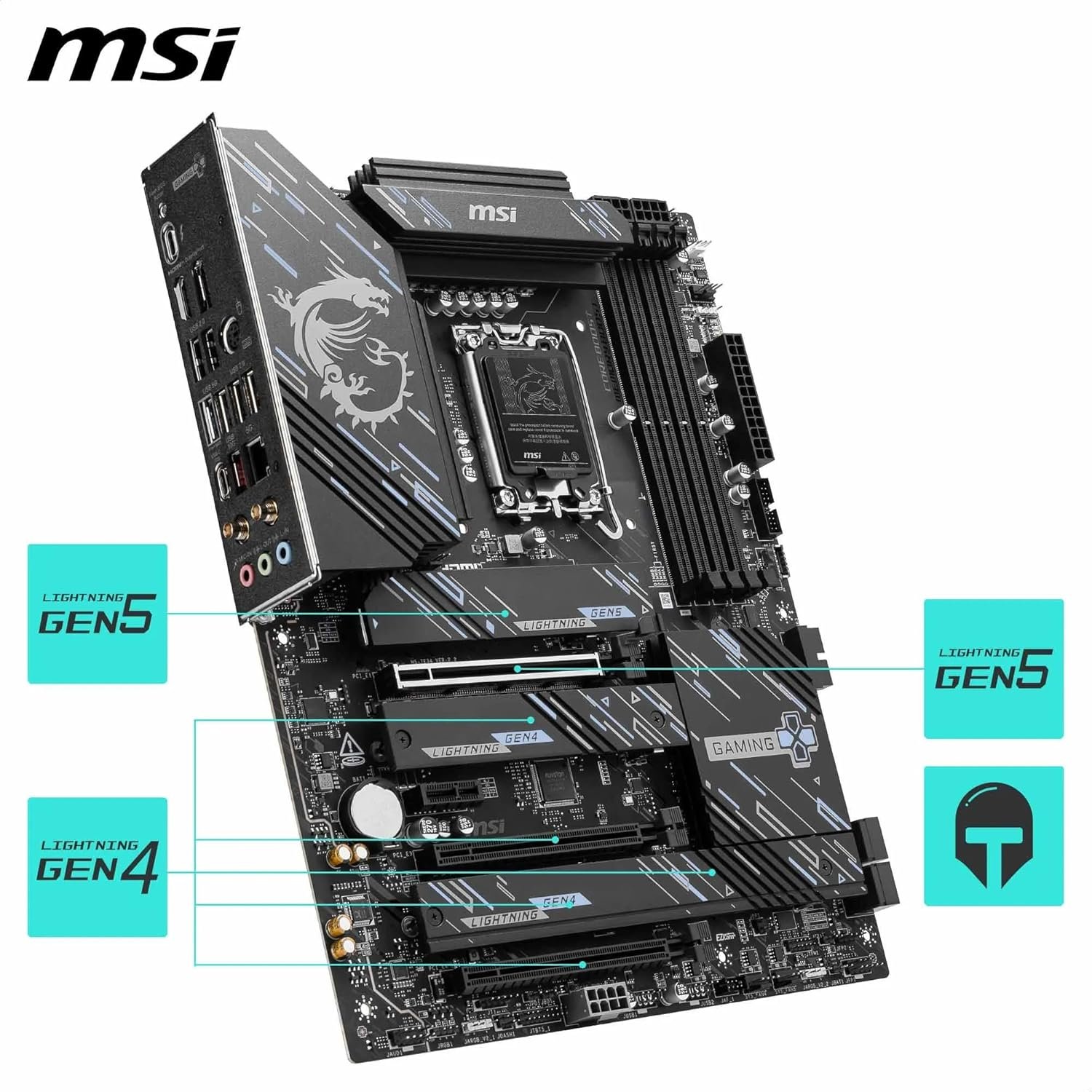 MSI Z890 GAMING PLUS WIFI Motherboard. ATX - Supports Intel Core Ultra Processors (Series 2). LGA 1851 - DDR5 Memory Boost 9200+MT/s OC. 1 x PCIe 5.0 x16. 1 x M.2 Gen5. Intel Killer 5G LAN. Wi-Fi 7:圖片 3
