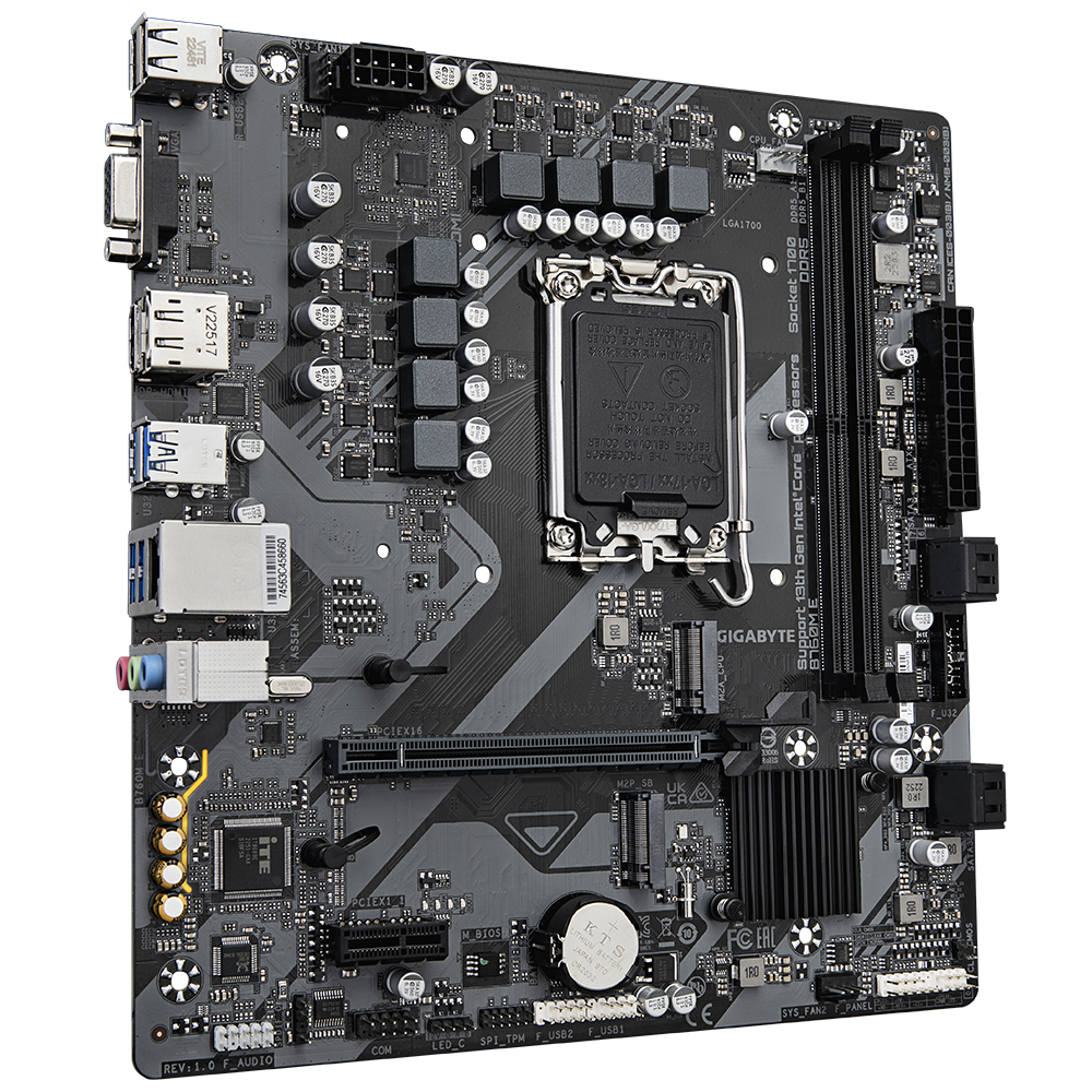 Gigabyte B760M-E (rev. 1.0) – DDR5 Micro-ATX Motherboard. 13th/12th Gen Intel Support. Dual PCIe 4.0 M.2. Smart Fan 6:圖片 3
