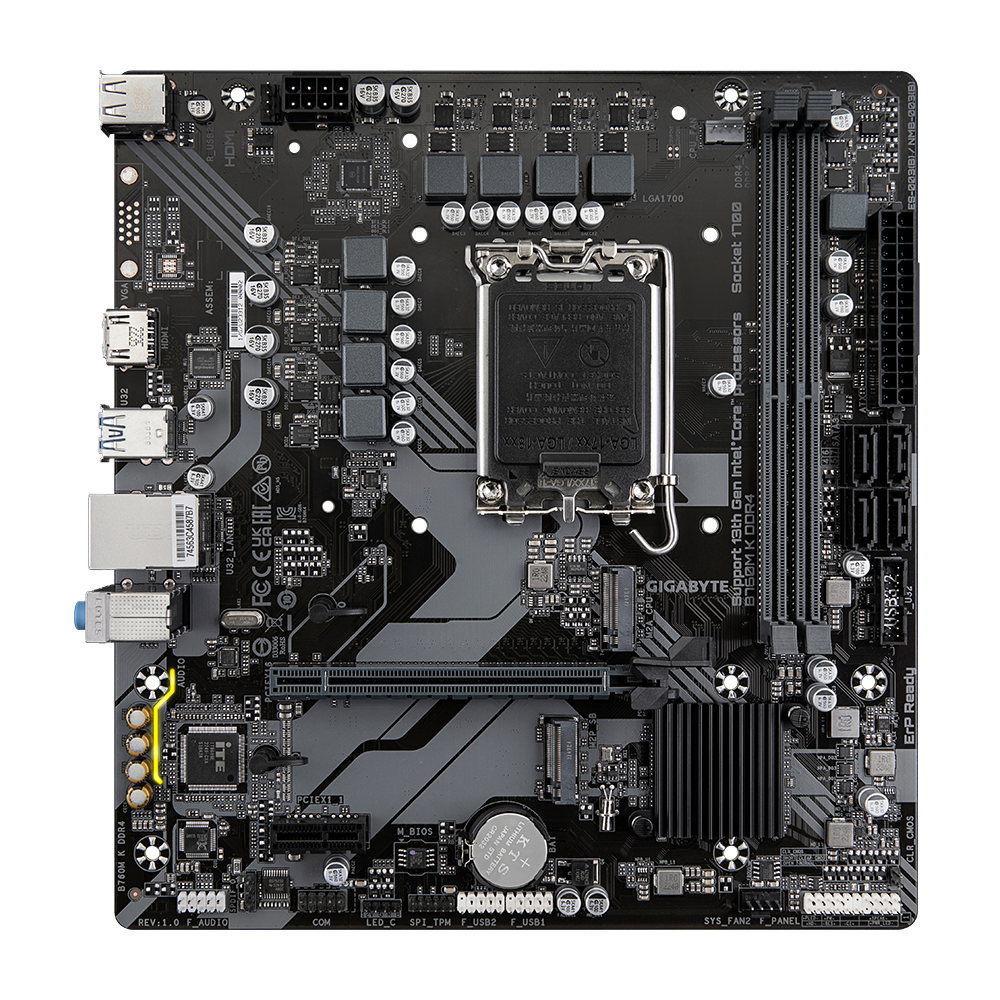 Gigabyte B760M K DDR4 LGA 1700 Motherboard:圖片 2