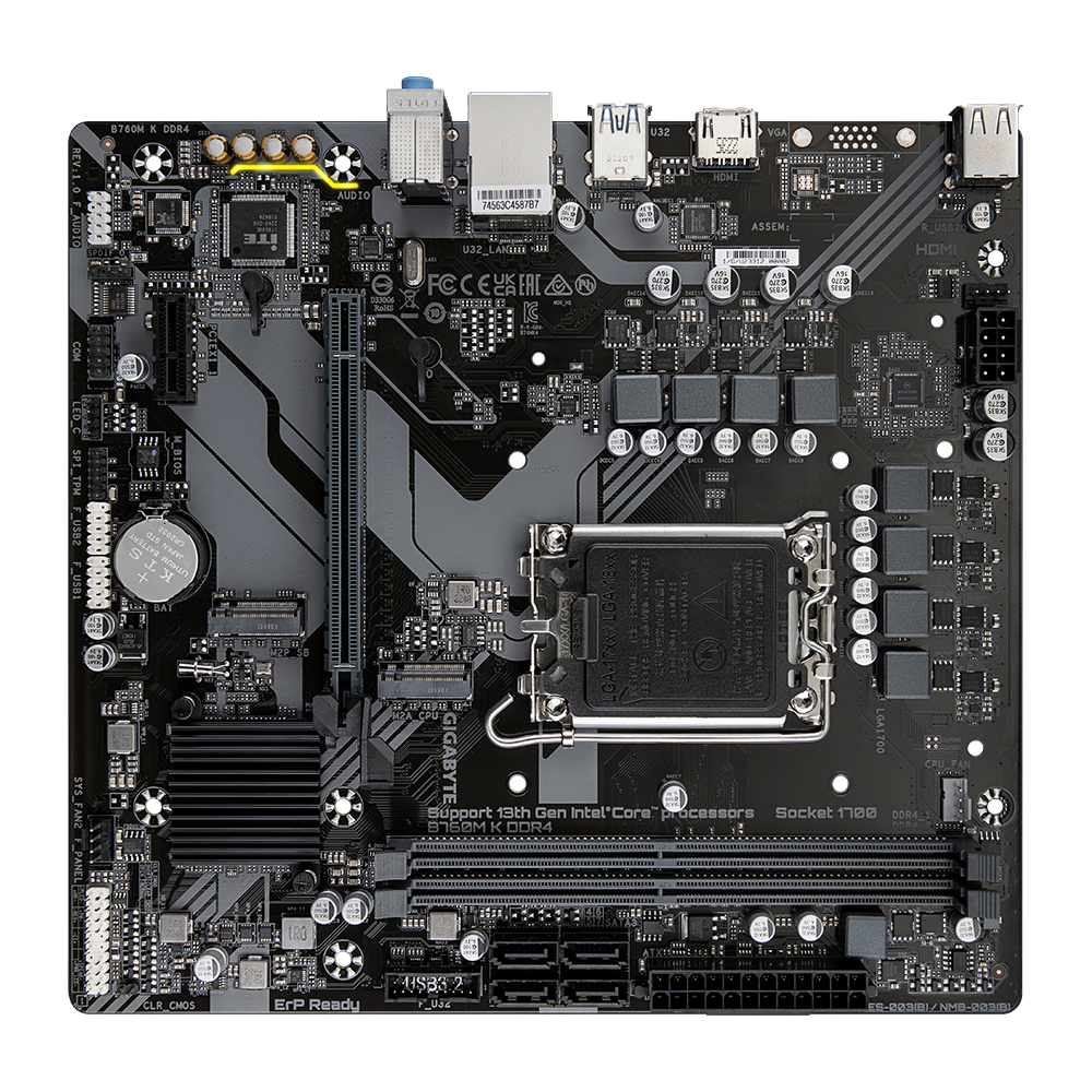Gigabyte B760M K DDR4 LGA 1700 Motherboard:圖片 4