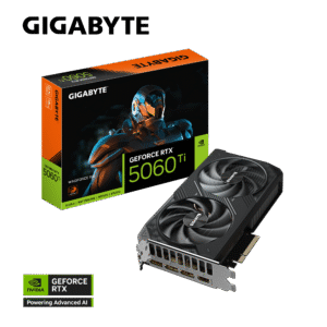 GIGABYTE GeForce RTX 5060 Ti WINDFORCE 16G – 16 GB GDDR7. PCIe 5.0 x8. Dual-Fan. 2572 MHz Boost. HDMI 2.1b & DisplayPort 2.1b